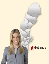 Din region hos Den svenska Dejting-ExpertenSinglar i Gotland